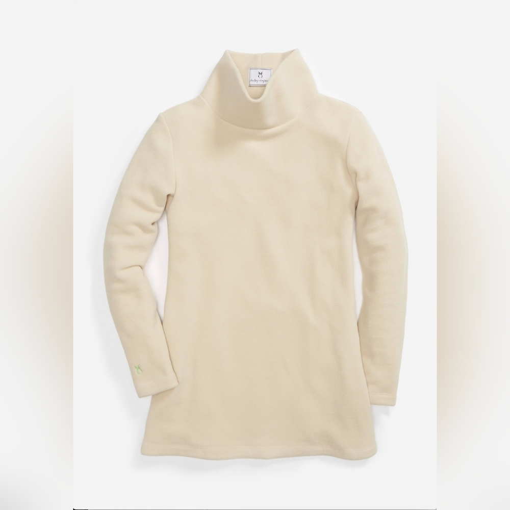 Dudley Stephens Cream Turtleneck Sweater